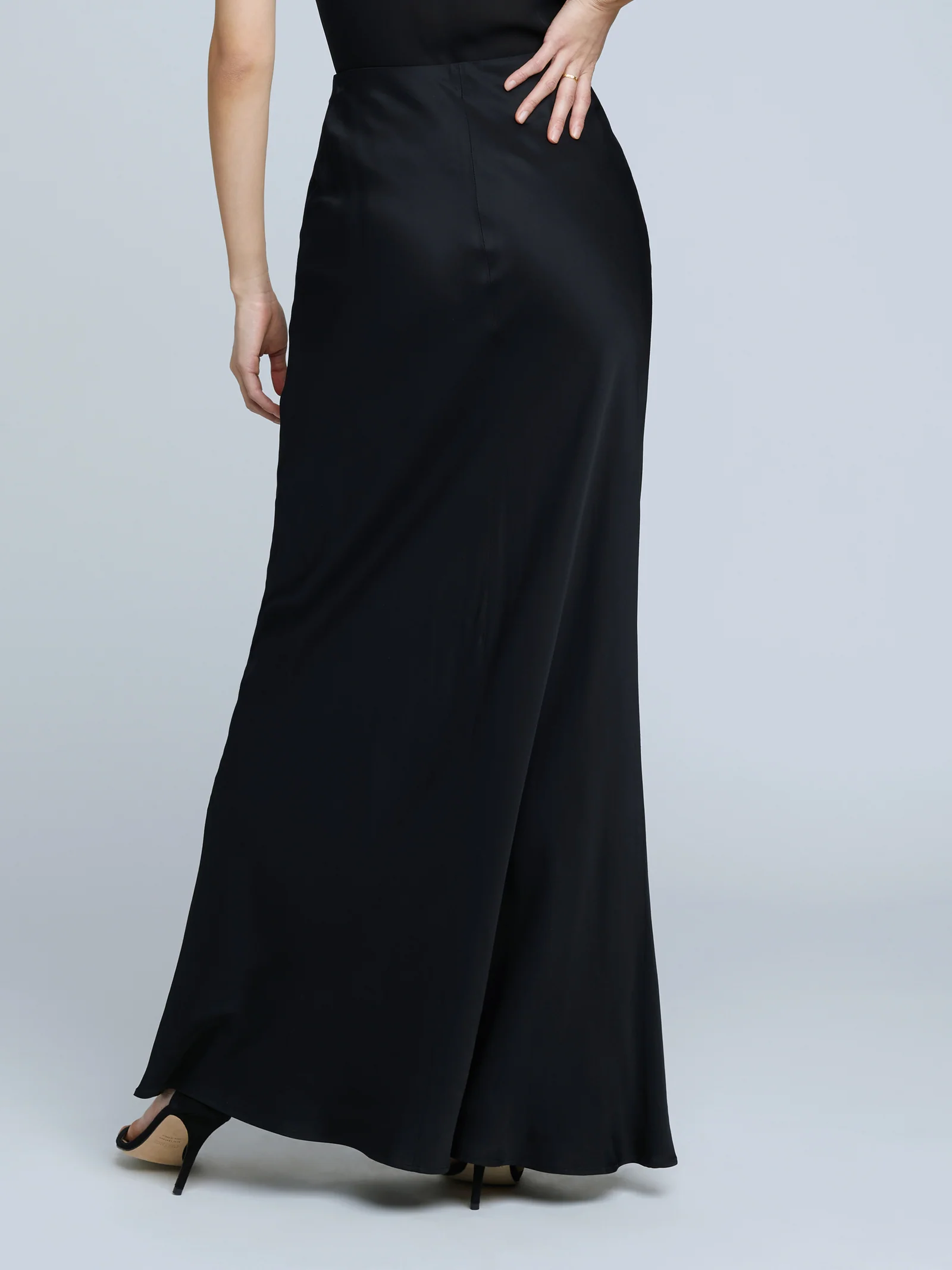 3364PLYb L'Agence Zeta Long Skirt