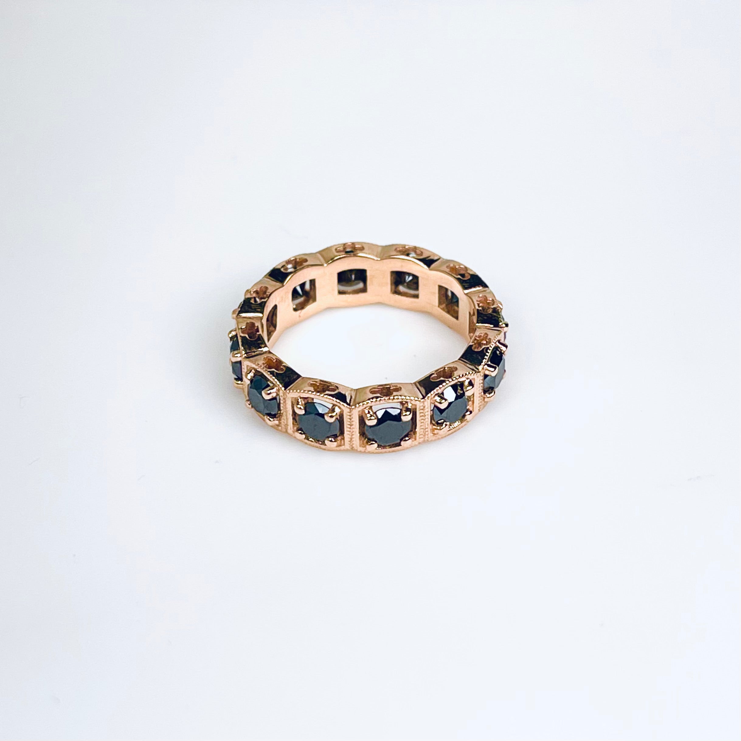 WD386 The Cushion Bezel Eternity Band