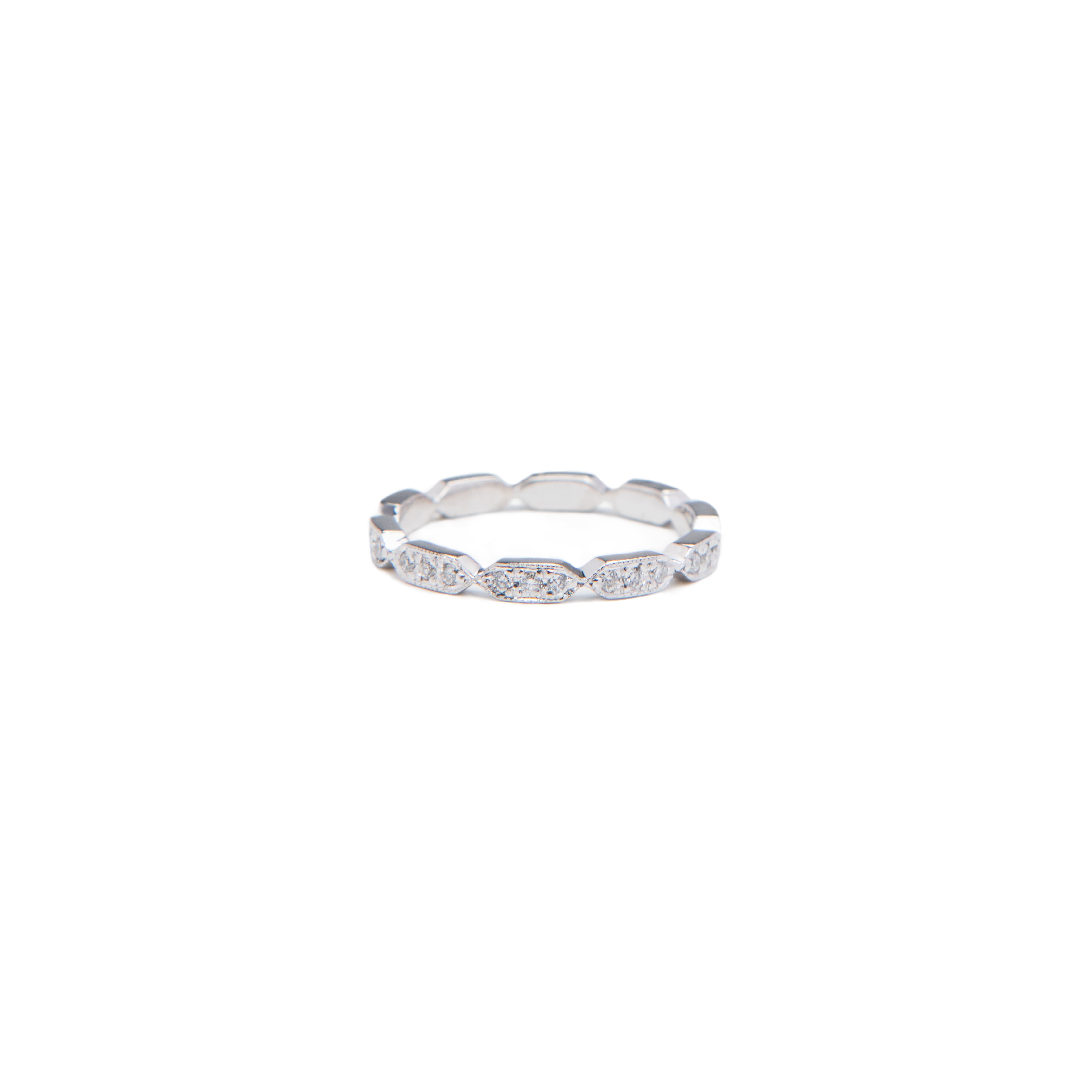 AD183 - The Elongated Hexagon Eternity band