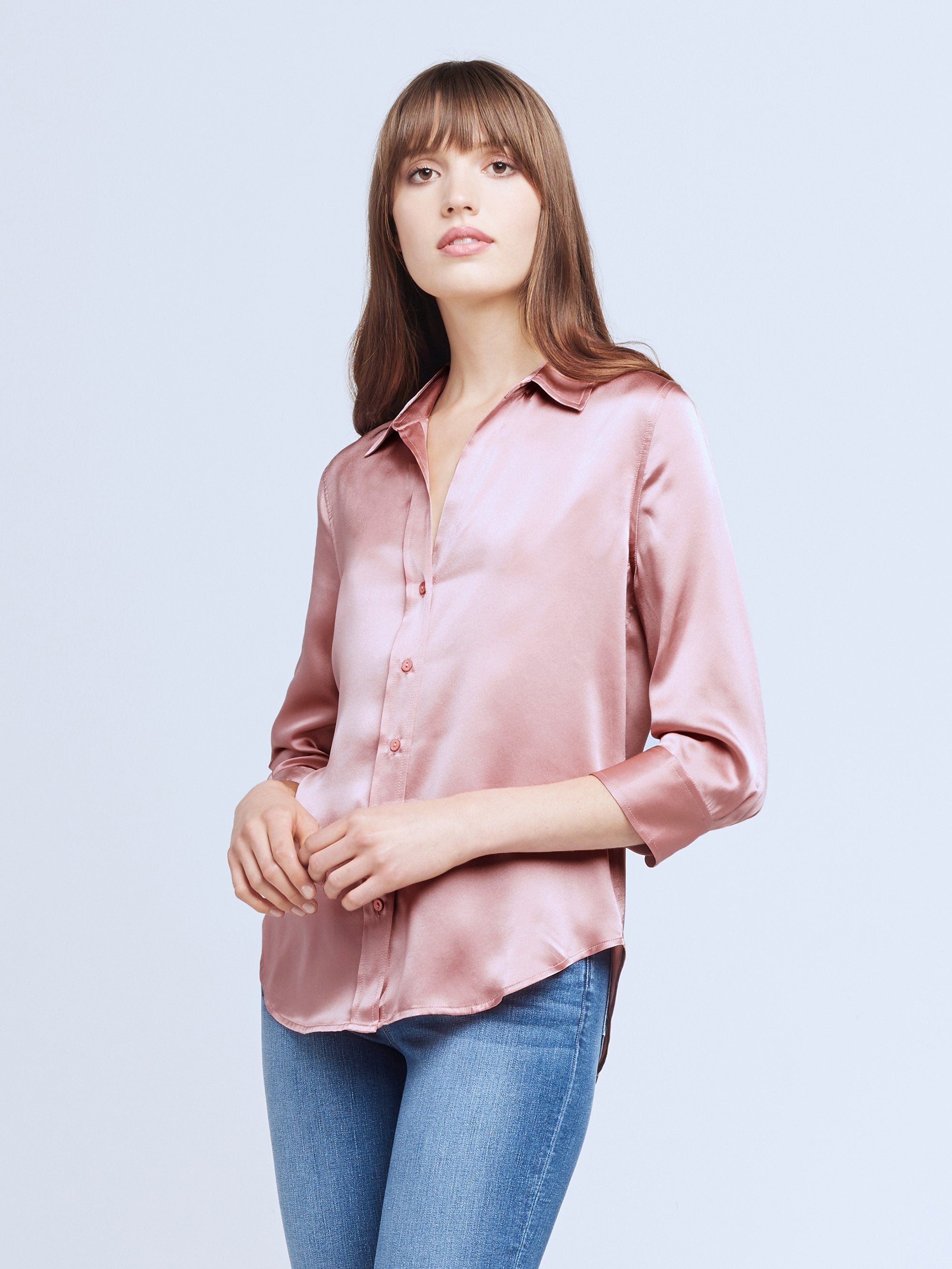 40126CLWRT L'AGENCE The Dani Blouse