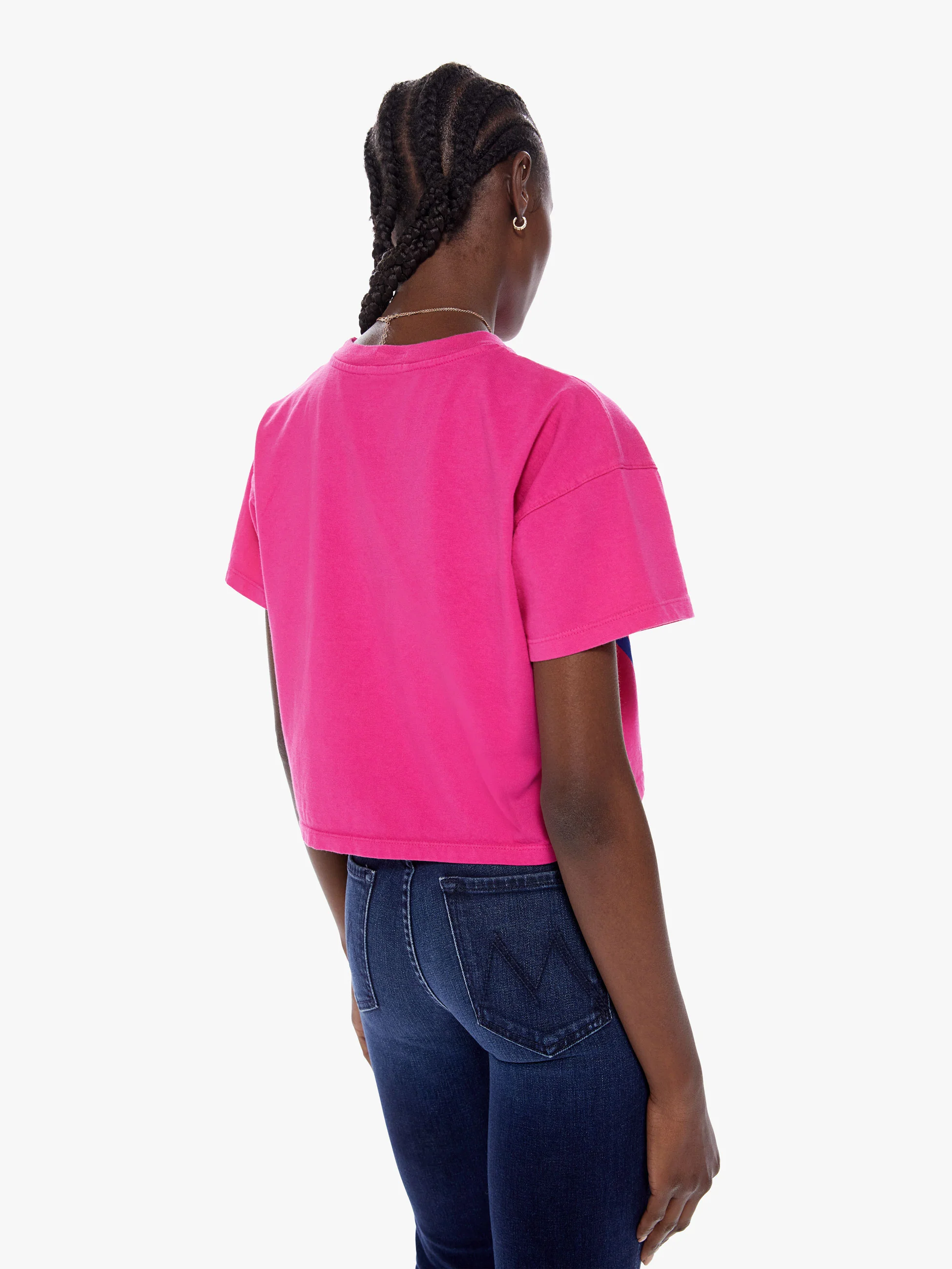 8911-865or MOTHER The Grab Back Crop Tee
