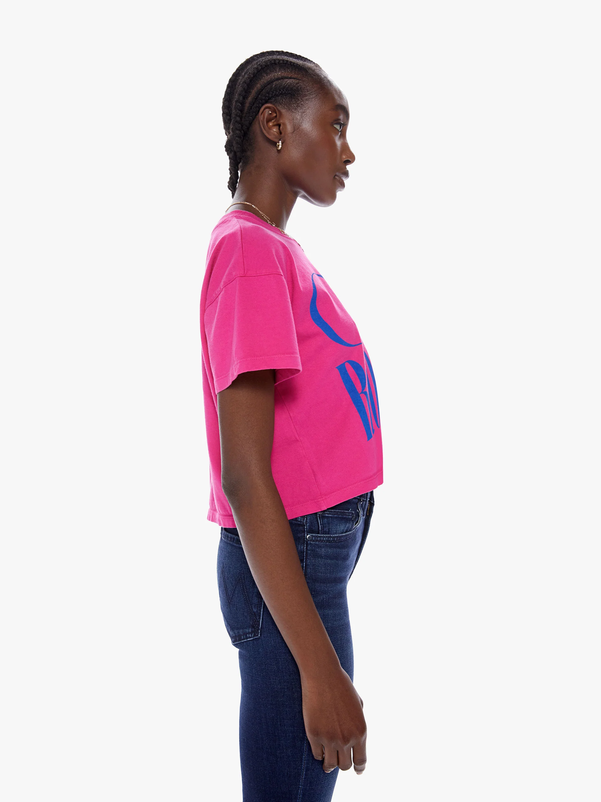8911-865or MOTHER The Grab Back Crop Tee