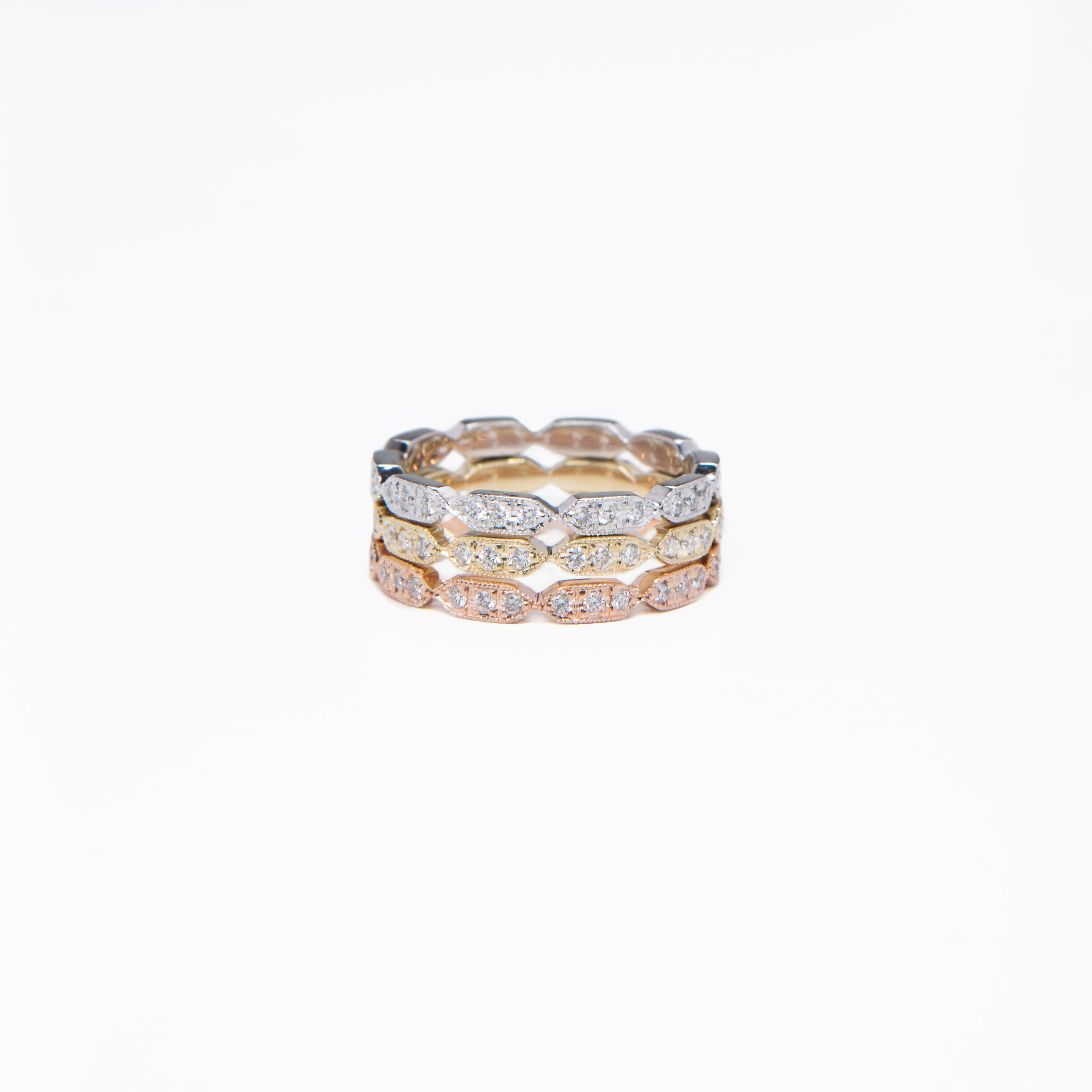 AD183 - The Elongated Hexagon Eternity band